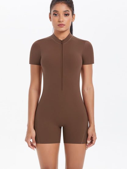 BUYCO Female Hollow Out Backless Ruched Back Push Up Design Romper