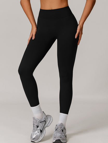 BUYCO Female Seamless Solid Color Elastic Tight Push Up Design Leggings