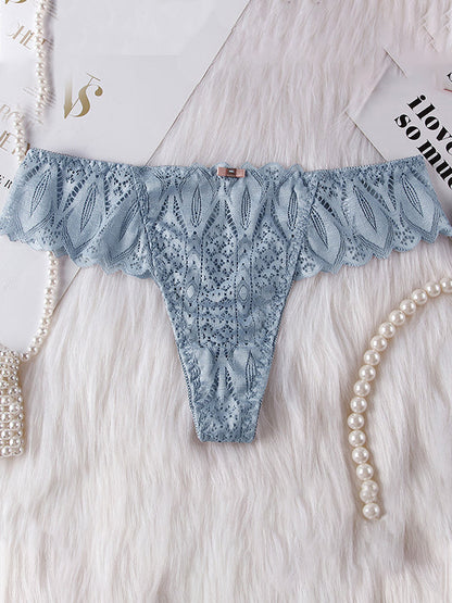 BUYCO Femal Roman-Knot Lace T-back Panties