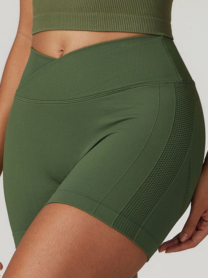 BUYCO Female Quick-dry Ruched Back Seamless Fit Shorts