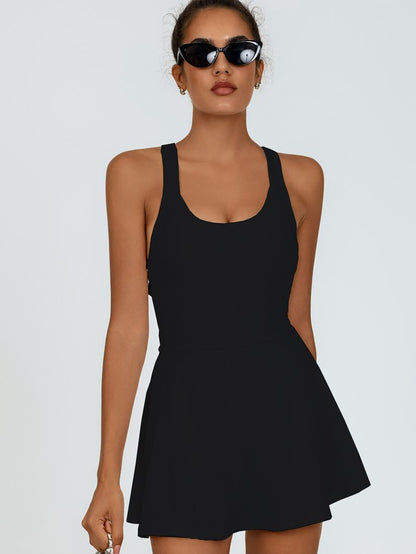 BUYCO Female Cross Back Quick Dry Tennis Dress