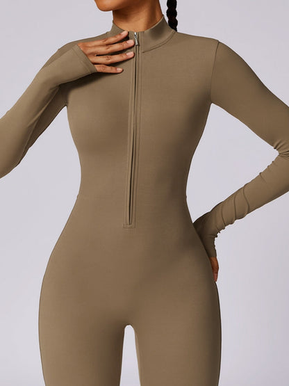 BUYCO Female Zipper Hip-lift Jumpsuit