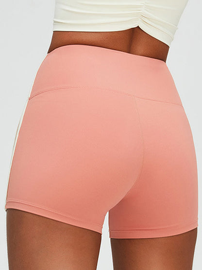 BUYCO Female Contrast Color Push Up Design Quick Dry Fit Shorts