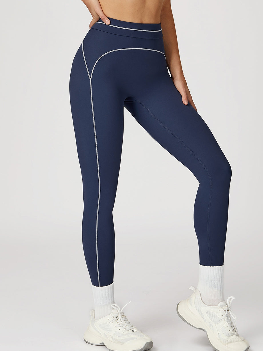 BUYCO Female Contrast Color Stripes Fit Leggings