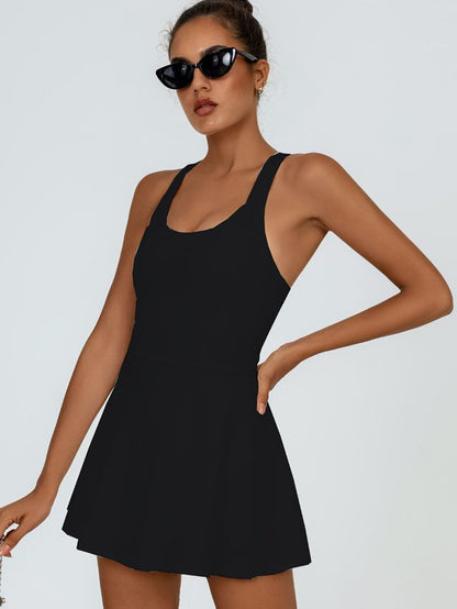 BUYCO Female Cross Back Quick Dry Tennis Dress