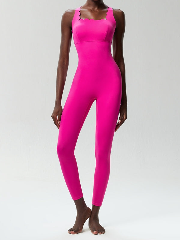 BUYCO Female Cloud Edge Cross Back Jumpsuit