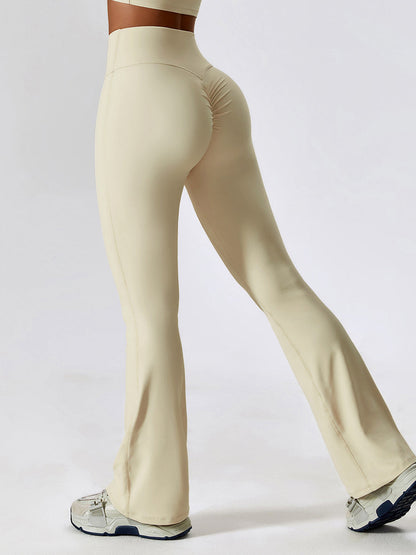 BUYCO Female Flare Ruched Back Pants