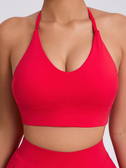 BUYCO Female Deep U Collar Backless Sports Bras