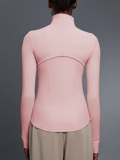 BUYCO Female Fitted Zipper Pocket Thumbhole Jacket