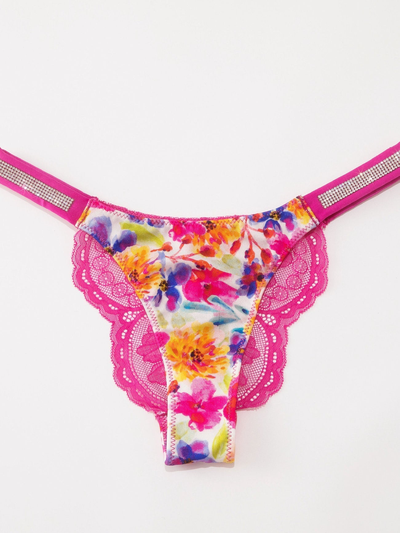 BUYCO Female Lace Print Dazling Diamond Panties