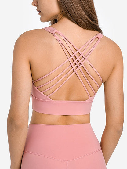 BUYCO Female Basic Cross Back Sports Bras