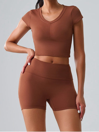 BUYCO Female Unique Cut Out Pocket Ruched Back Sportswear