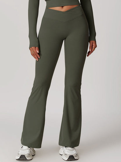 BUYCO Female Flare V-shape High-waisted Leggings