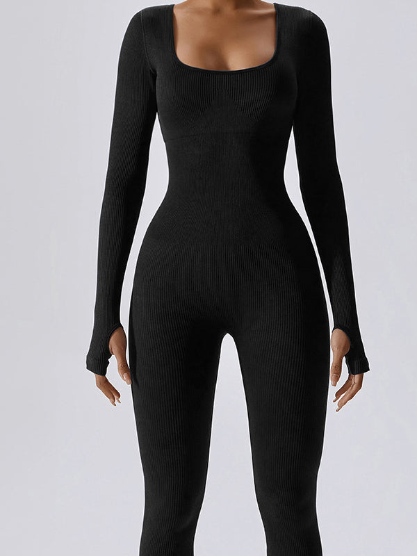 BUYCO Female Ribbed Breathble Jumpsuit