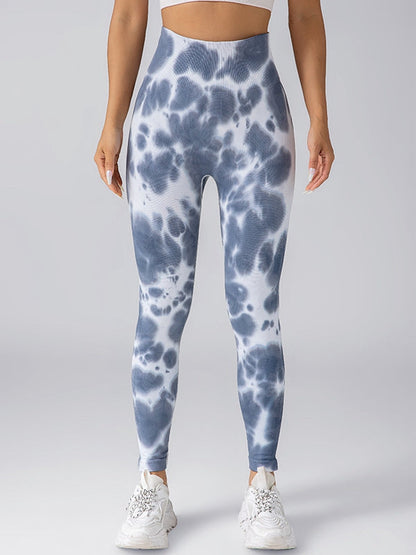 BUYCO Female Modern Tie-dye Quick Dry Hip-lift Leggings