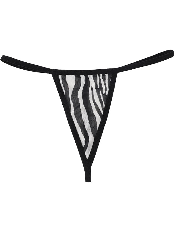 BUYCO Female Lace Print T-back Panties