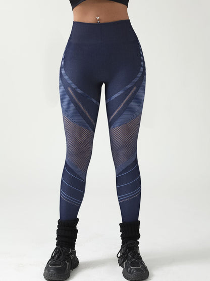 BUYCO Female Fitted Fishnet Contrast Color Print Leggings