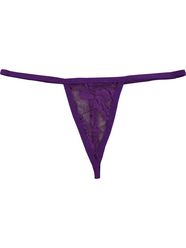 BUYCO Female Lace Print T-back Panties