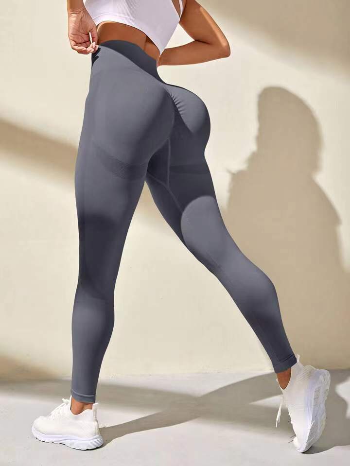 BUYCO Female Push Up Seamless Ruched Back Fit Leggings