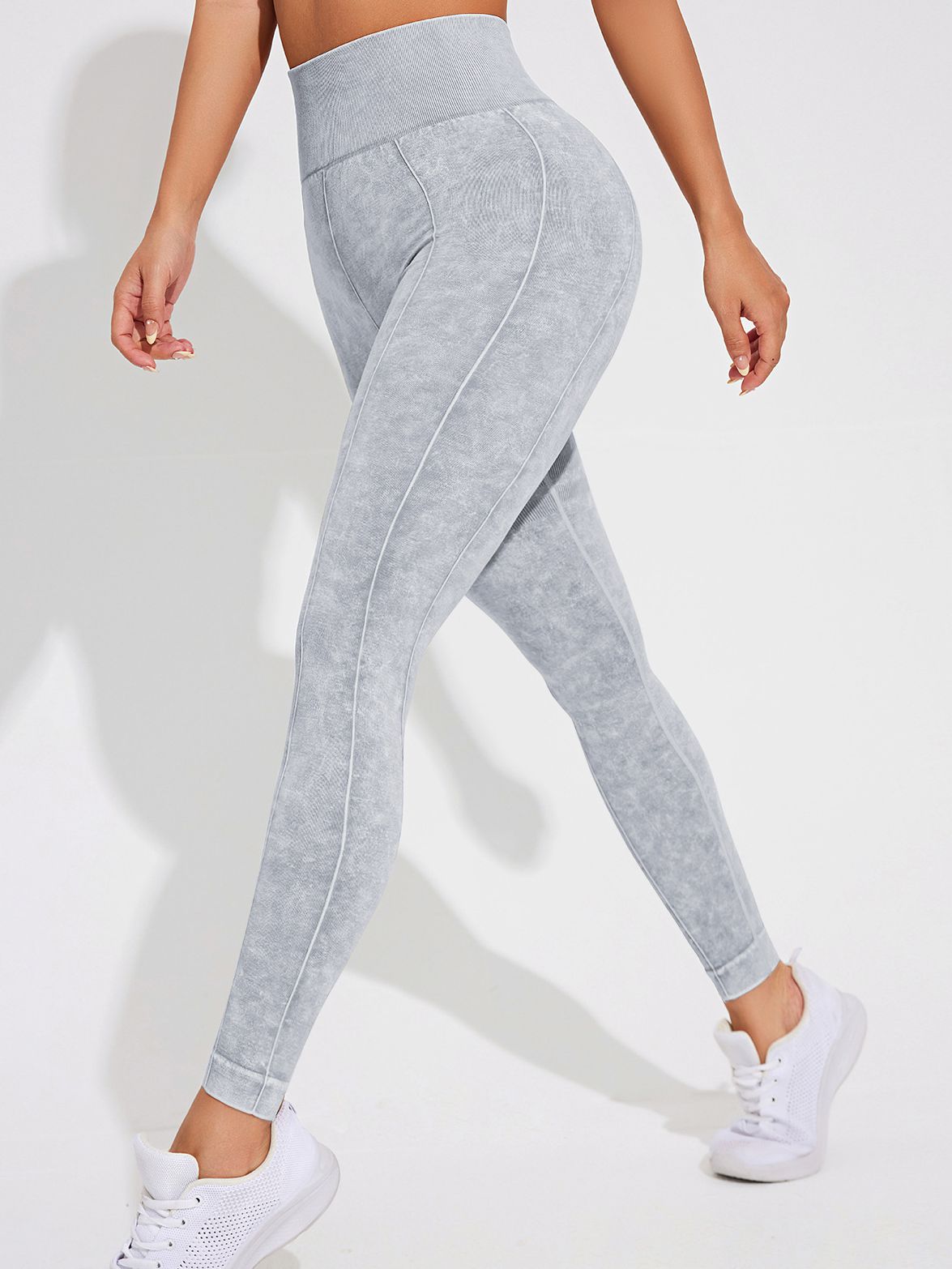 BUYCO Female Denim Elastic Tight Hip-lift Quick Dry Leggings