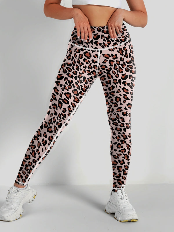 BUYCO Female Leopard Print High-rise Leggings