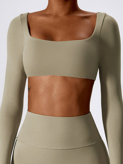 BUYCO Female Square Collar Long Sleeves