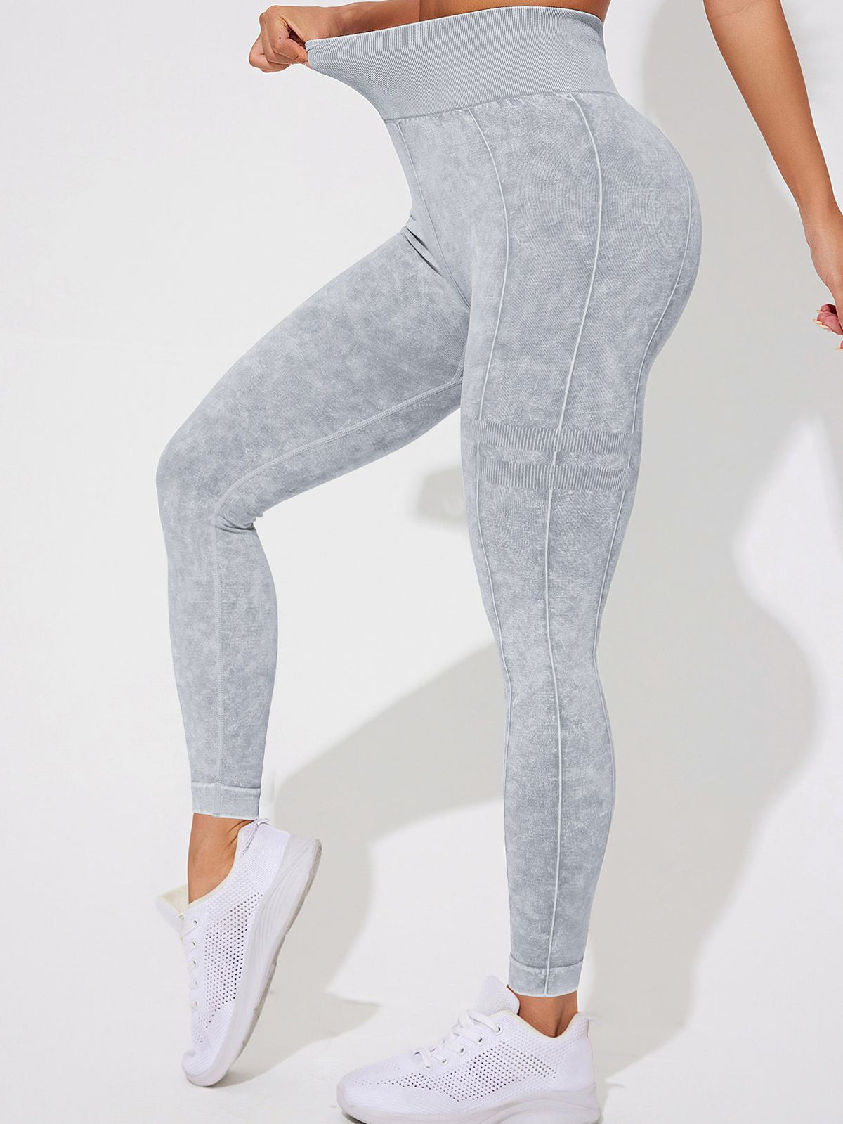 BUYCO Female Denim Elastic Tight Hip-lift Quick Dry Leggings