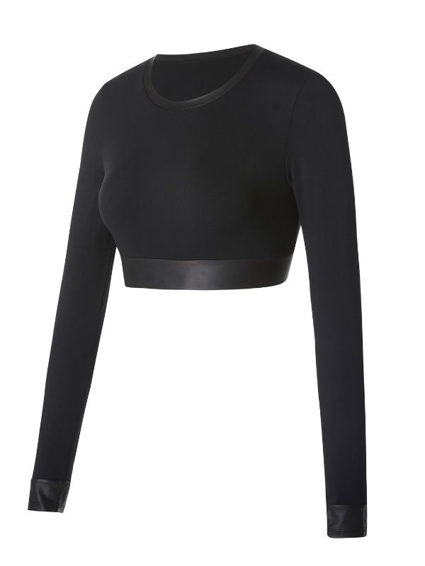BUYCO Female Fly Eye Contrast Color High-rise Leggings