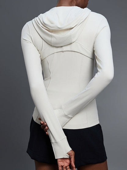 BUYCO Female Pocket Zipper With Hat Jacket