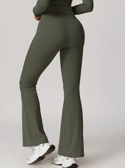 BUYCO Female Flare V-shape High-waisted Leggings