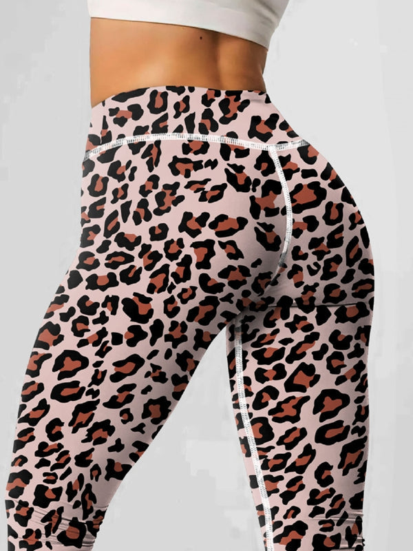 BUYCO Female Leopard Print High-rise Leggings