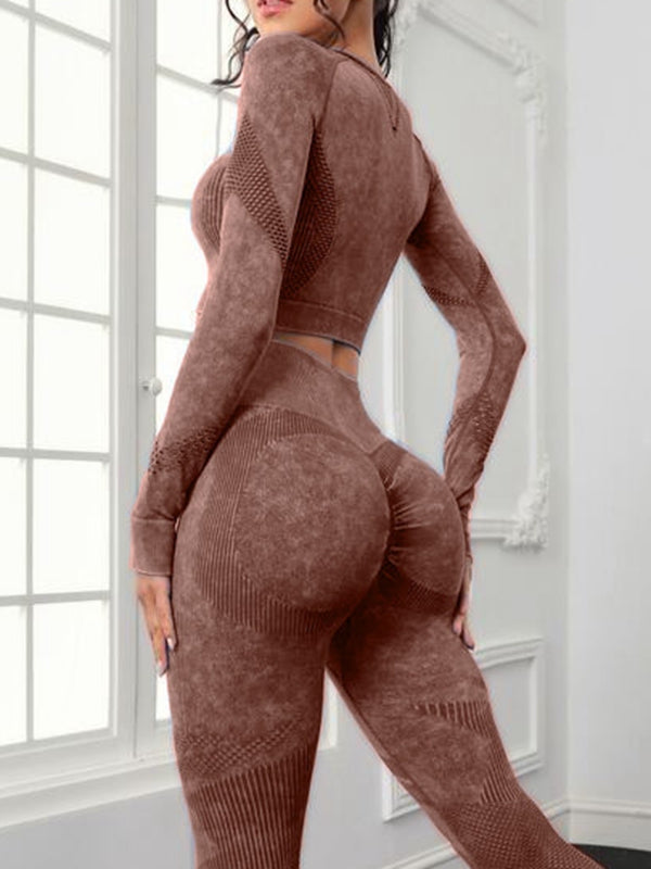 BUYCO Female Denim Ruched Back Thumbhole Tracksuit