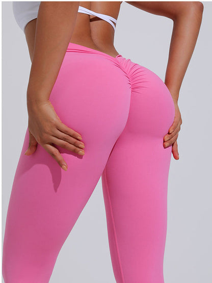 BUYCO Female Deep-V Ruched Back Leggings