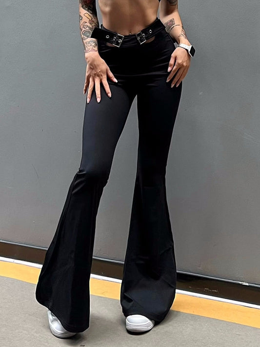 BUYCO Female Cutout Flare Sassy Style Leggings