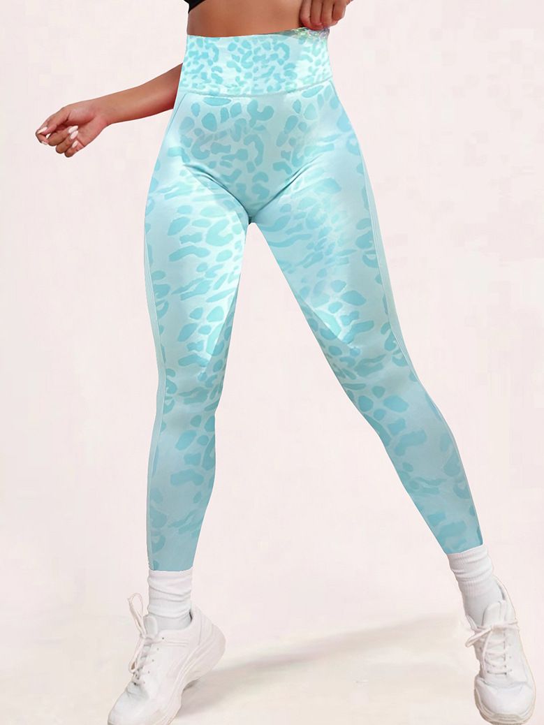 BUYCO Female Leopard Print Ruched Back Legging
