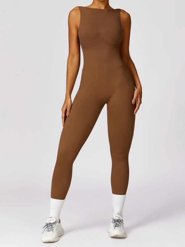 BUYCO Female Backless Ruched Back Jumpsuit