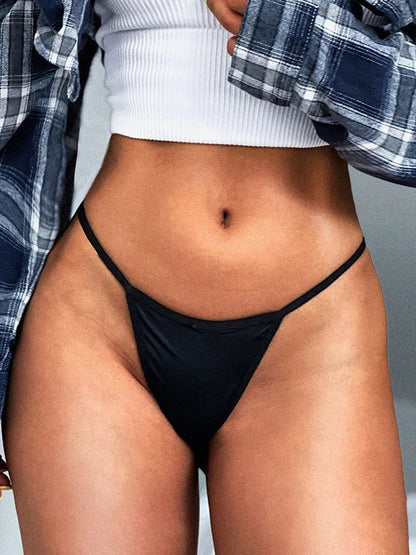 BUYCO Female Fitted Solid Color T-back Panties