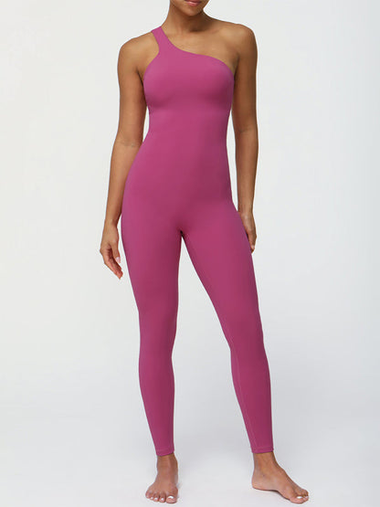BUYCO Female Tailoring Elastic Tight Seamless Quick-dry Jumpsuit