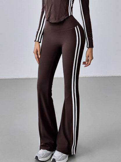 BUYCO Female Solid Color Hip-lift High-waisted Flare Leggings