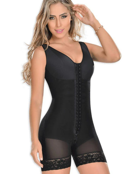 BUYCO Female Lace Corset Design Zipper Push Up Design Shapewear