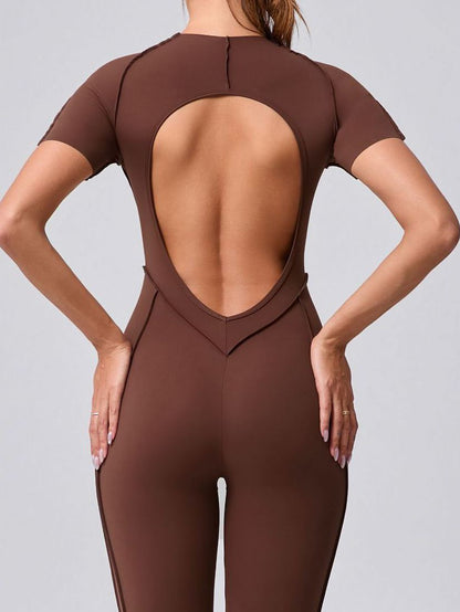 BUYCO Female Heart Backless Jumpsuit
