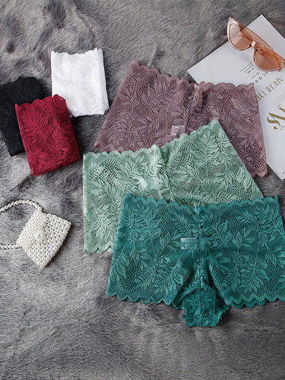 BUYCO Female Fitted Solid Color Lace Panties