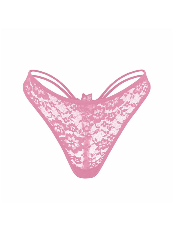 BUYCO Female Unique Rose Lace T-back Thong