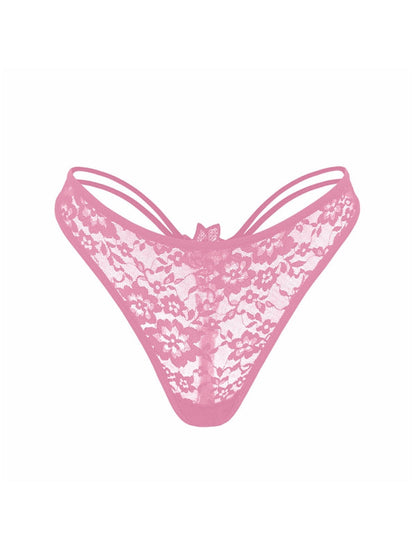 BUYCO Female Unique Rose Lace T-back Thong