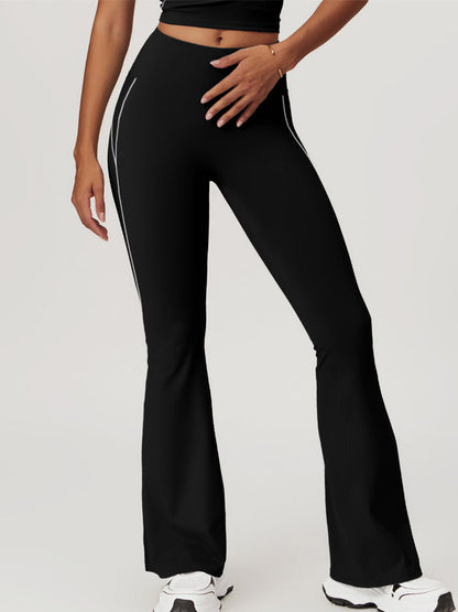 BUYCO Female Flare Hip-lift High-waisted Split Pants