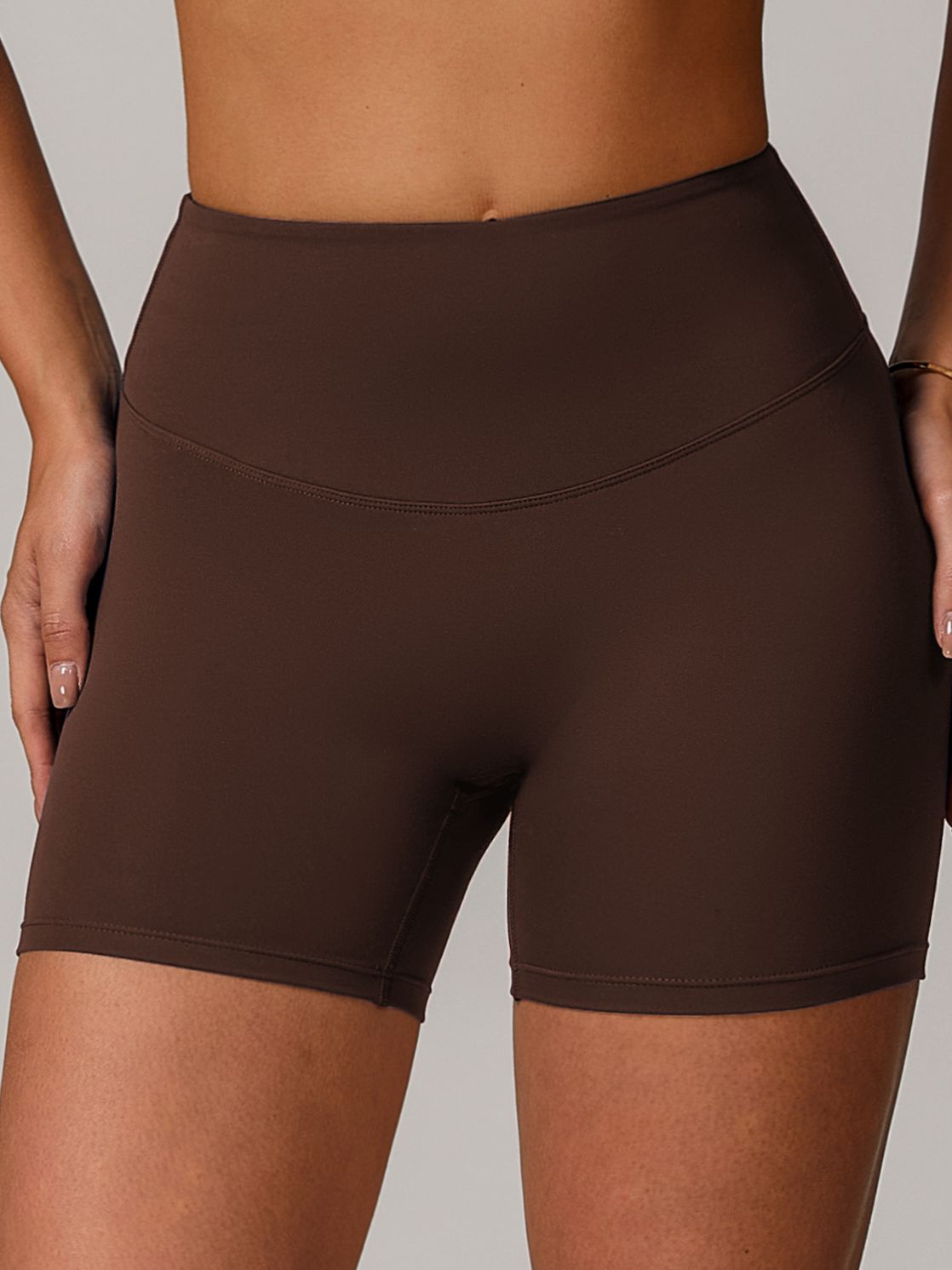 BUYCO Female Solid Color Push Up Design Fit Shorts