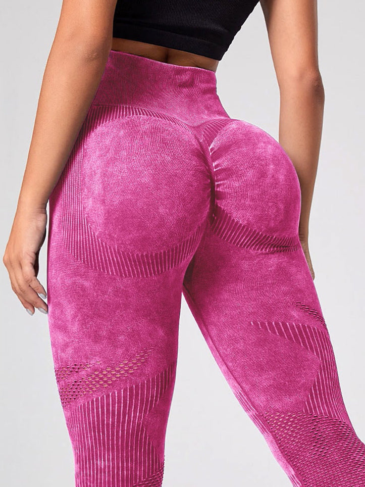 BUYCO Female Denim Ruched Back Quick-dry Seamless Leggings