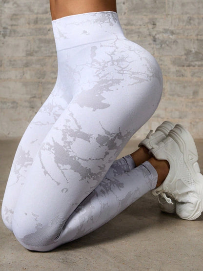 BUYCO Female Print Solid Color Quick Dry Leggings