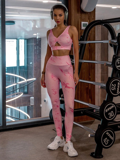 BUYCO Female Cutout Cross Unique Print Ruched Back Tracksuit X ANECHKAANNN ⭐