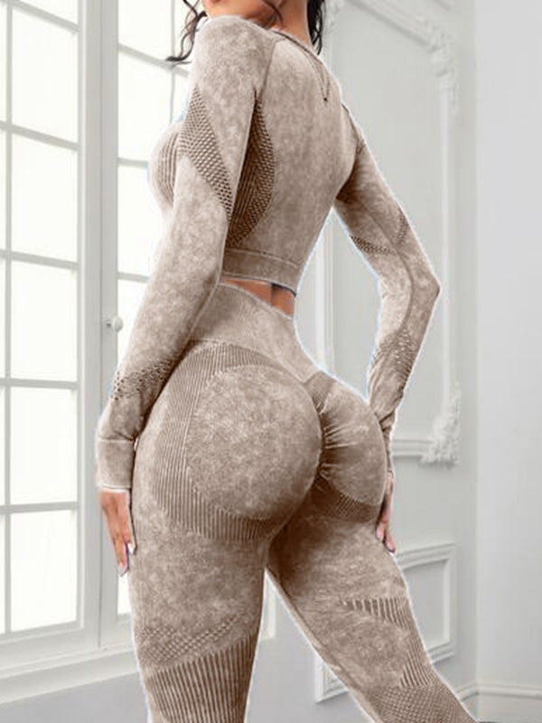 BUYCO Female Denim Ruched Back Thumbhole Tracksuit